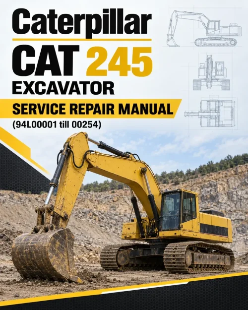 Caterpillar CAT 245 Excavator Service Repair Manual (94L00001 till 00254) Caterpillar CAT 245 Excavator Service Repair Manual (94L00001 till 00254)