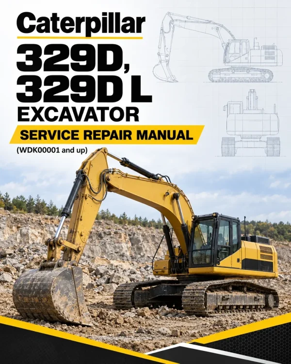 Caterpillar CAT 329D, 329D L Excavator Service Repair Manual (WDK00001 and up)