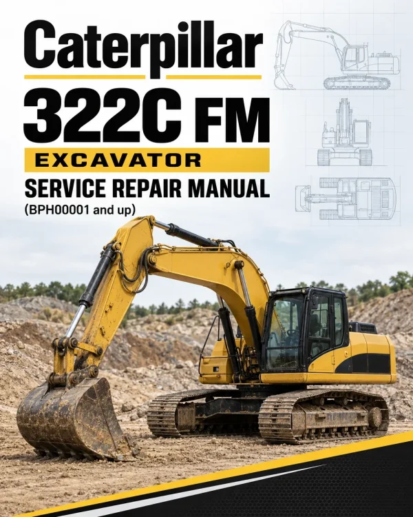 Caterpillar CAT 322C FM Excavator Service Repair Manual (BPH00001 and up)