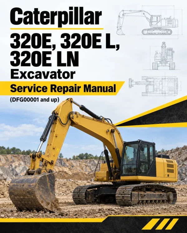 Caterpillar CAT 320E, 320E L, 320E LN Excavator Service Repair Manual (DFG00001 and up)