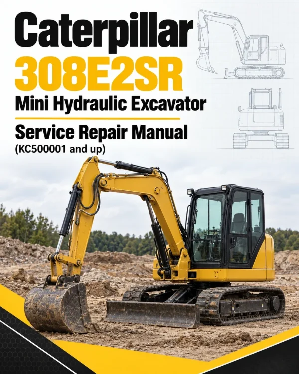 Caterpillar CAT 308E2SR Mini Hydraulic Excavator Service Repair Manual (KC500001 and up)