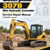 Caterpillar CAT 307B Mini Hydraulic Excavator Service Repair Manual (7DZ00001 and up)