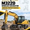 Caterpillar CAT M322D Wheeled Excavator Service Repair Manual (D2W00001 and up)