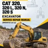 Caterpillar CAT 320, 320 L, 320 N, 320 S Excavator Service Repair Manual (9WG00723 and up)