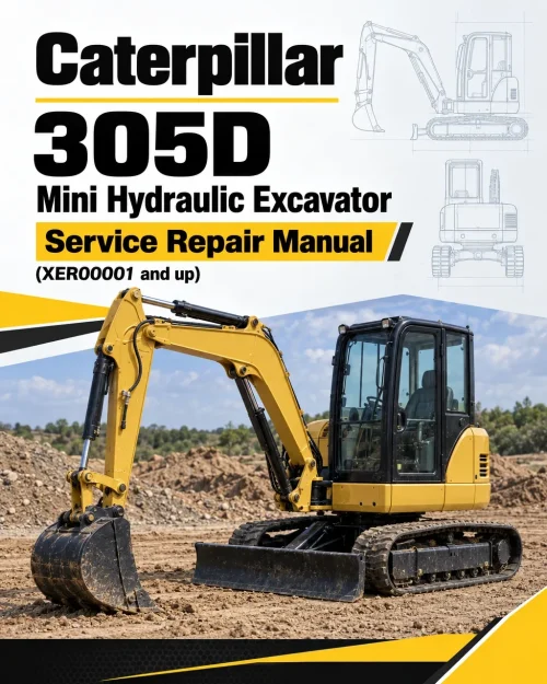 Caterpillar CAT 305D Mini Hydraulic Excavator Service Repair Manual (XER00001 and up)