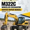 Caterpillar CAT M322C Wheeled Excavator Service Repair Manual (H2E00001 and up)