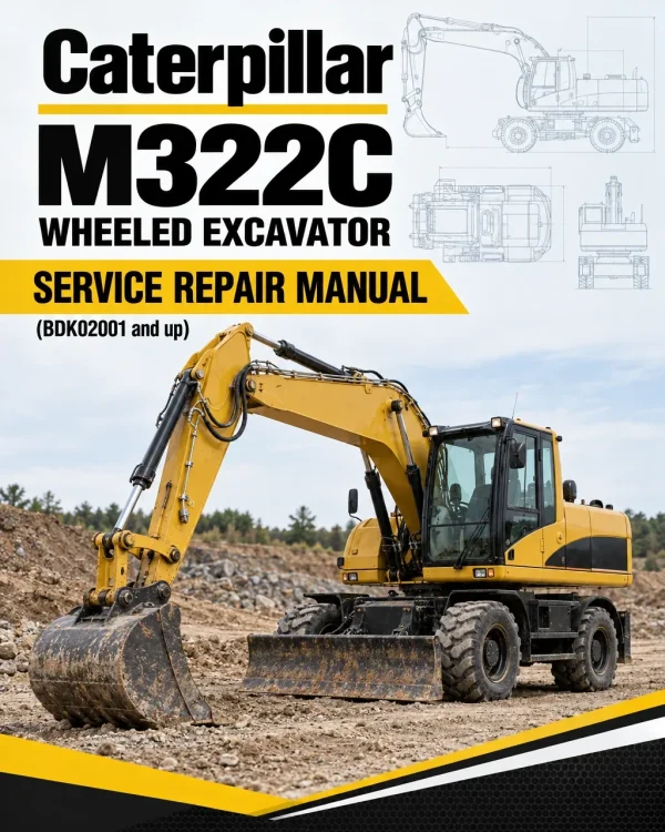 Caterpillar CAT M322C Wheeled Excavator Service Repair Manual (BDK02001 and up) Caterpillar CAT M322C Wheeled Excavator Service Repair Manual (BDK02001 and up)