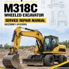 Caterpillar CAT M318C Wheeled Excavator Service Repair Manual (BCZ00001 till 02000)