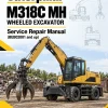 Caterpillar CAT M318C MH Wheeled Excavator Service Repair Manual (BEB02001 and up)