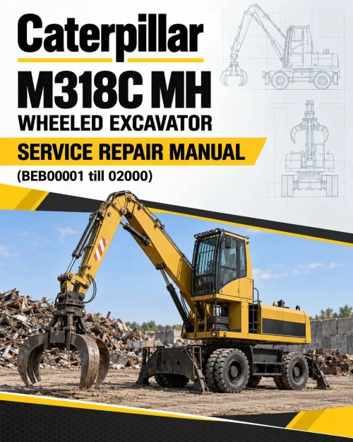 Caterpillar CAT M318C MH Wheeled Excavator Service Repair Manual (BEB00001 till 02000) Caterpillar CAT M318C MH Wheeled Excavator Service Repair Manual (BEB00001 till 02000)