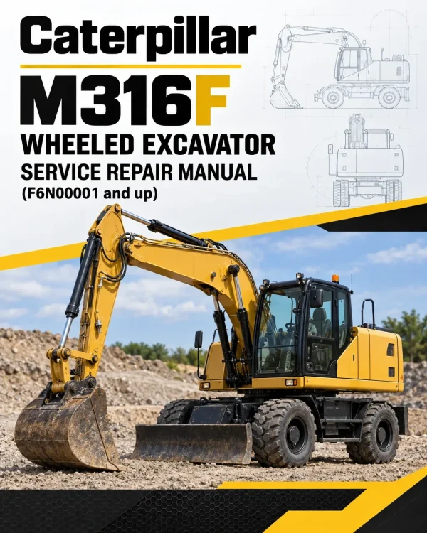 Caterpillar CAT M316F Wheeled Excavator Service Repair Manual (F6N00001 and up)