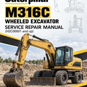 Caterpillar CAT M316C Wheeled Excavator Service Repair Manual (H2C00001 and up)