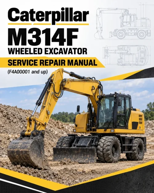Caterpillar CAT M314F Wheeled Excavator Service Repair Manual (F4A00001 and up)
