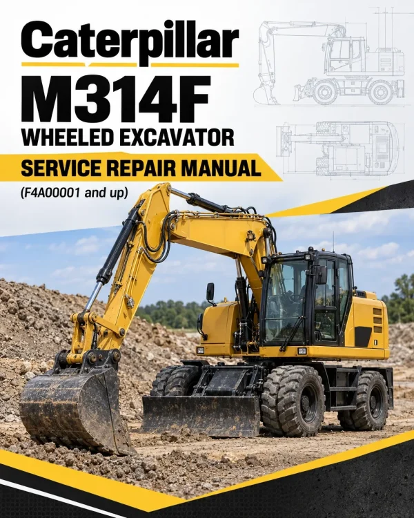 Caterpillar CAT M314F Wheeled Excavator Service Repair Manual (F4A00001 and up)
