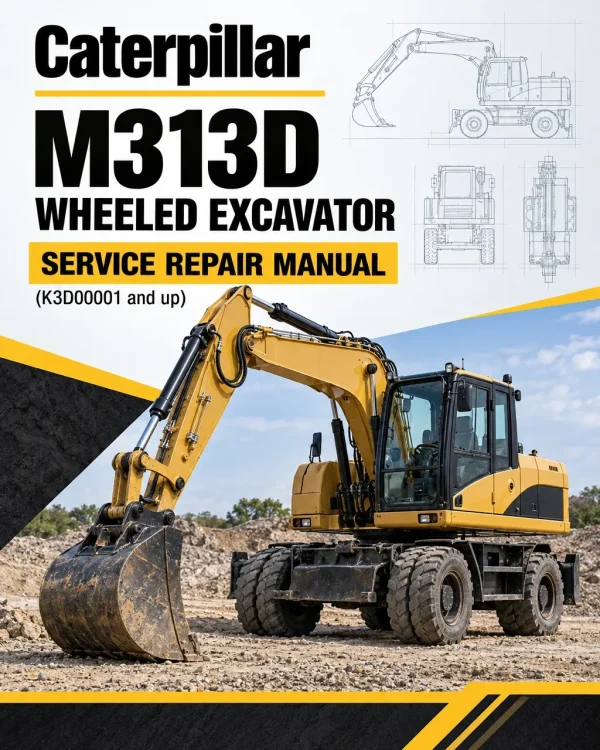 Caterpillar CAT M313D Wheeled Excavator Service Repair Manual (K3D00001 and up) Caterpillar CAT M313D Wheeled Excavator Service Repair Manual (K3D00001 and up)