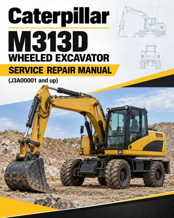 Caterpillar CAT M313D Wheeled Excavator Service Repair Manual (J3A00001 and up) Caterpillar CAT M313D Wheeled Excavator Service Repair Manual (J3A00001 and up)
