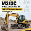 Caterpillar CAT M313C Wheeled Excavator Service Repair Manual (H2A00001 and up)