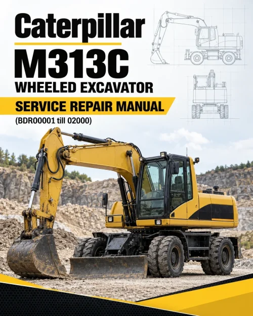 Caterpillar CAT M313C Wheeled Excavator Service Repair Manual (BDR00001 till 02000) Caterpillar CAT M313C Wheeled Excavator Service Repair Manual (BDR00001 till 02000)