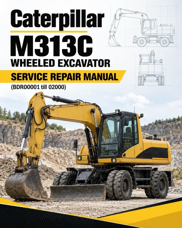 Caterpillar CAT M313C Wheeled Excavator Service Repair Manual (BDR00001 till 02000) Caterpillar CAT M313C Wheeled Excavator Service Repair Manual (BDR00001 till 02000)