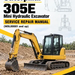 Caterpillar CAT 305E Mini Hydraulic Excavator Service Repair Manual (WDL00001 and up)