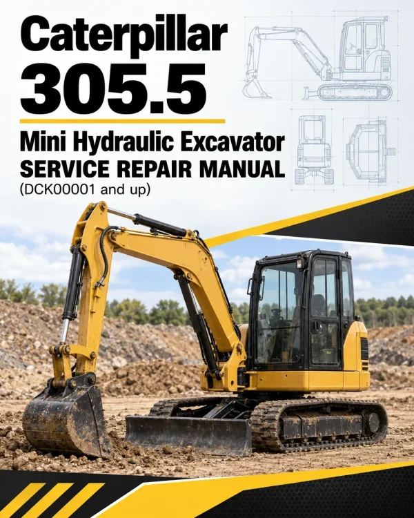 Caterpillar CAT 305.5 Mini Hydraulic Excavator Service Repair Manual (DCK00001 and up)
