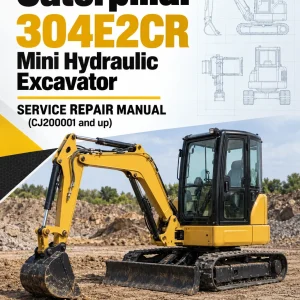 Caterpillar CAT 304E2CR Mini Hydraulic Excavator Service Repair Manual (CJ200001 and up)