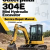 Caterpillar CAT 304E Mini Hydraulic Excavator Service Repair Manual (TSR00001 and up)