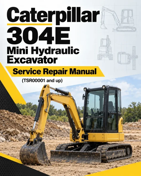 Caterpillar CAT 304E Mini Hydraulic Excavator Service Repair Manual (TSR00001 and up)