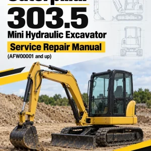 Caterpillar CAT 303.5 Mini Hydraulic Excavator Service Repair Manual (AFW00001 and up) Caterpillar CAT 303.5 Mini Hydraulic Excavator Service Repair Manual (AFW00001 and up)