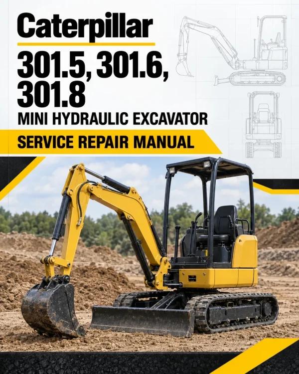 Caterpillar CAT 301.5, 301.6, 301.8 Mini Hydraulic Excavator Service Repair Manual (BDH00001 and up) Caterpillar CAT 301.5, 301.6, 301.8 Mini Hydraulic Excavator Service Repair Manual (BDH00001 and up)