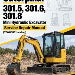 Caterpillar CAT 301.5, 301.6, 301.8 Mini Hydraulic Excavator Service Repair Manual (3YW00001 and up) Caterpillar CAT 301.5, 301.6, 301.8 Mini Hydraulic Excavator Service Repair Manual (3YW00001 and up)