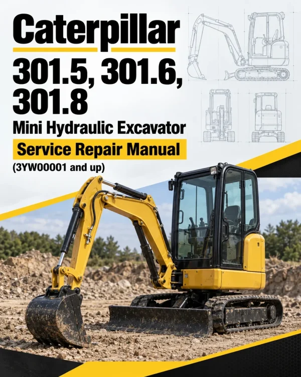 Caterpillar CAT 301.5, 301.6, 301.8 Mini Hydraulic Excavator Service Repair Manual (3YW00001 and up) Caterpillar CAT 301.5, 301.6, 301.8 Mini Hydraulic Excavator Service Repair Manual (3YW00001 and up)