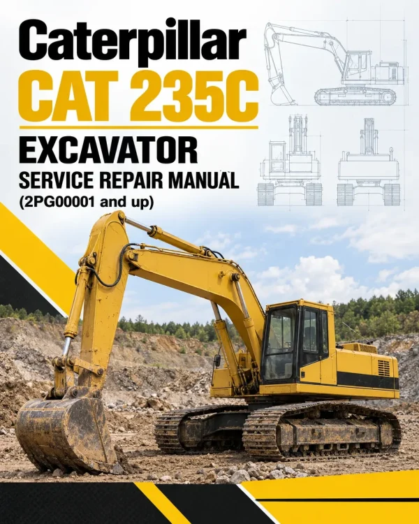 Caterpillar CAT 235C Excavator Service Repair Manual (2PG00001 and up)