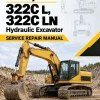 Caterpillar CAT 322C L, 322C LN Hydraulic Excavator Service Repair Manual (EMR00001 and up)
