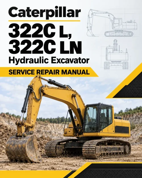 Caterpillar CAT 322C L, 322C LN Hydraulic Excavator Service Repair Manual (EMR00001 and up)