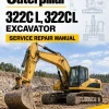 Caterpillar CAT 322C L, 322CL Excavator Service Repair Manual (BKJ00001 and up)