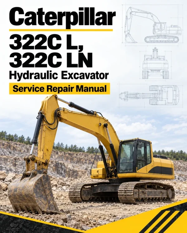 Caterpillar CAT 322C L, 322C LN Hydraulic Excavator Service Repair Manual (MAR00001 and up)