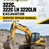 Caterpillar CAT 322C, 322C LN 322CLN Excavator Service Repair Manual (BGR00001 and up)