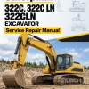 Caterpillar CAT 322C, 322C LN 322CLN Excavator Service Repair Manual (BFK00001 and up)