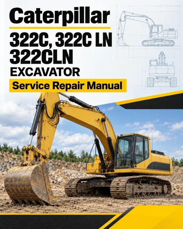 Caterpillar CAT 322C, 322C LN 322CLN Excavator Service Repair Manual (BFK00001 and up)