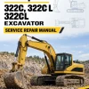 Caterpillar CAT 322C, 322C L 322CL Excavator Service Repair Manual (FED00001 and up) Caterpillar CAT 322C, 322C L 322CL Excavator Service Repair Manual (FED00001 and up)
