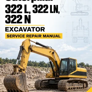 Caterpillar CAT 322 L, 322 LN, 322 N Excavator Service Repair Manual (8ML00001 and up)