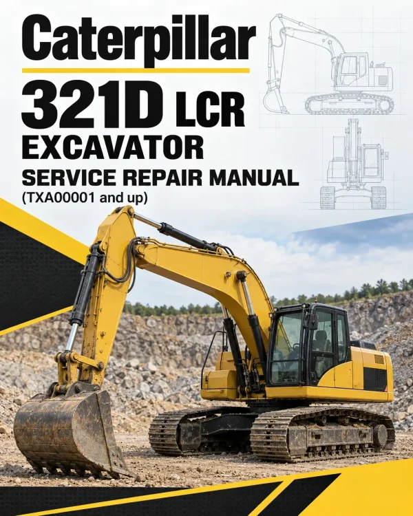Caterpillar CAT 321D LCR Excavator Service Repair Manual (TXA00001 and up)