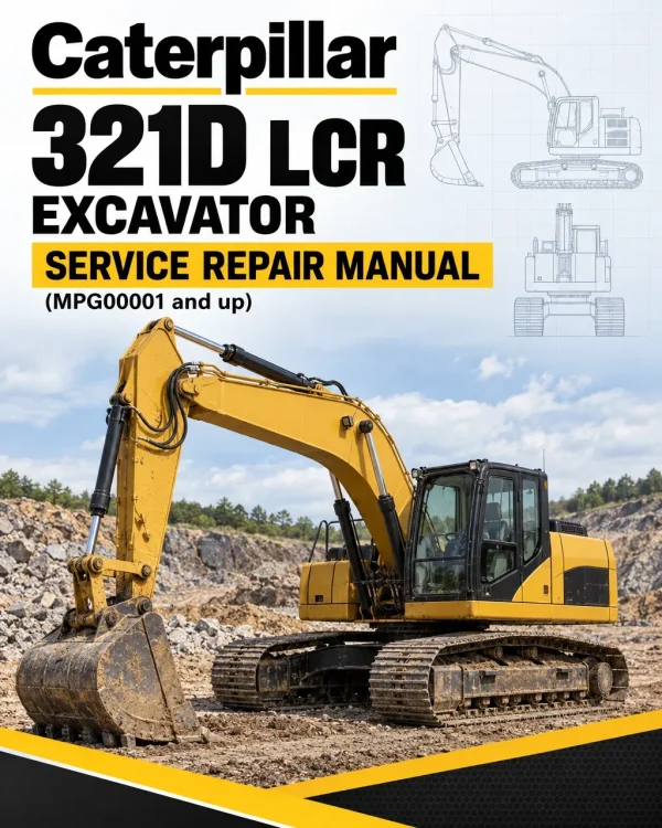 Caterpillar CAT 321D LCR Excavator Service Repair Manual (MPG00001 and up)