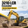Caterpillar CAT 321D LCR Excavator Service Repair Manual (MDT00001 and up)