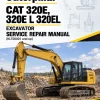 Caterpillar CAT 320E, 320E L 320EL Excavator Service Repair Manual (KLT00001 and up) Caterpillar CAT 320E, 320E L 320EL Excavator Service Repair Manual (KLT00001 and up)