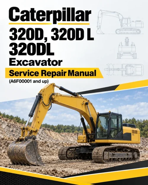 Caterpillar CAT 320D, 320D L 320DL Excavator Service Repair Manual (A6F00001 and up) Caterpillar CAT 320D, 320D L 320DL Excavator Service Repair Manual (A6F00001 and up)