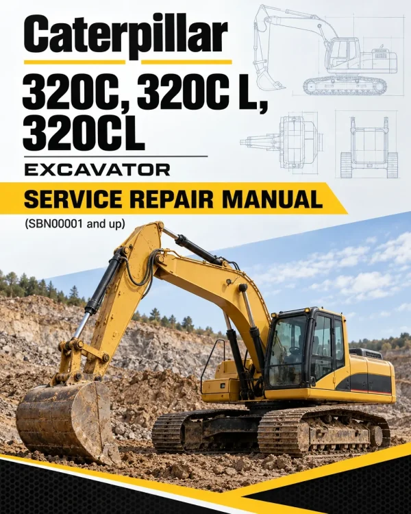 Caterpillar CAT 320C, 320C L, 320CL Excavator Service Repair Manual (SBN00001 and up)