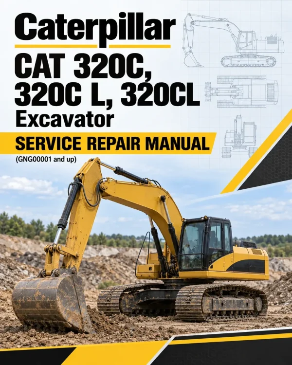 Caterpillar CAT 320C, 320C L, 320CL Excavator Service Repair Manual (GNG00001 and up) Caterpillar CAT 320C, 320C L, 320CL Excavator Service Repair Manual (GNG00001 and up)
