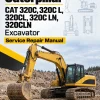 Caterpillar CAT 320C, 320C L, 320CL, 320C LN, 320CLN Excavator Service Repair Manual (GLA00001 and up)